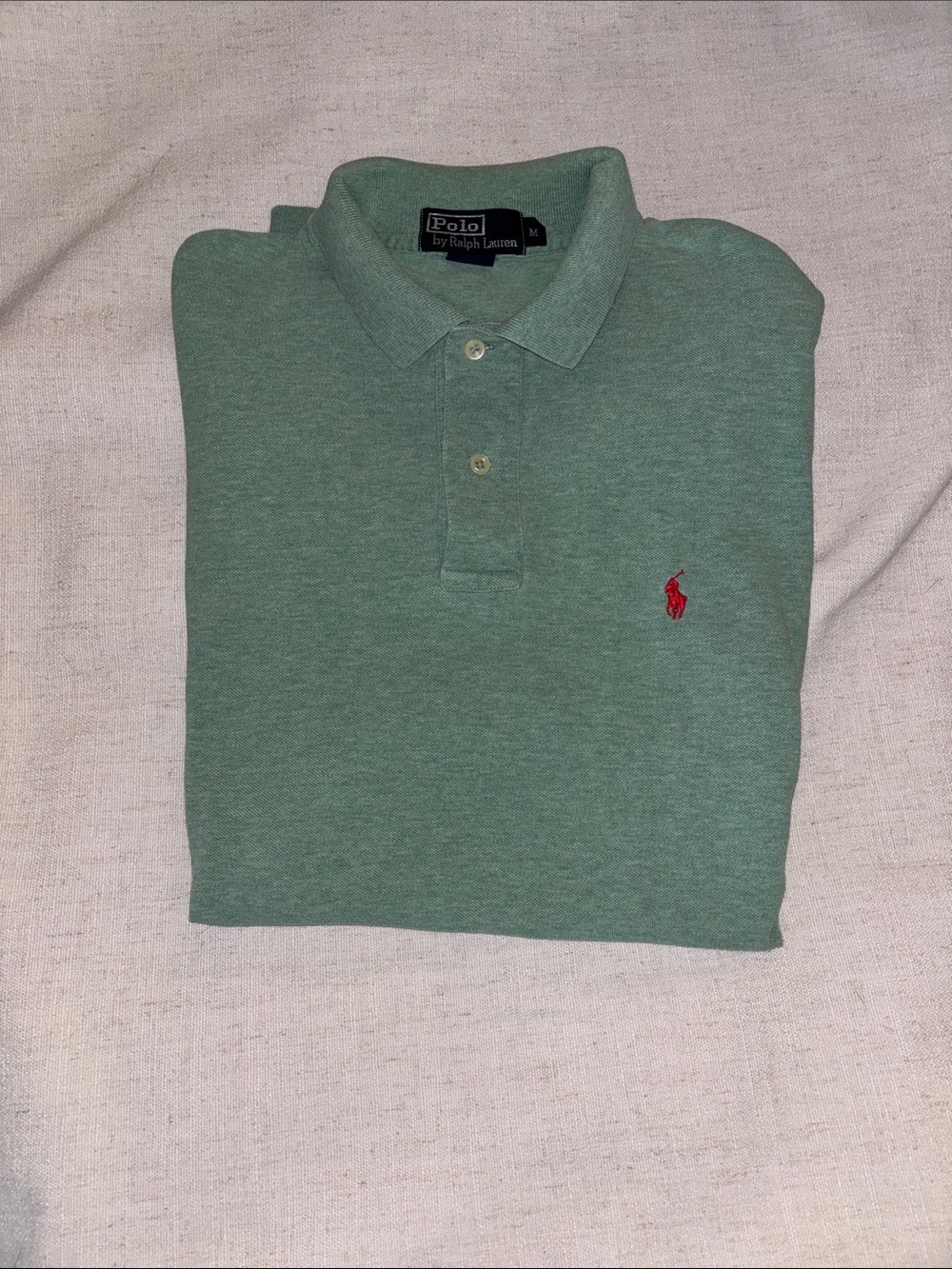 Polo by Ralph Lauren Light Green Polo with Red Pony